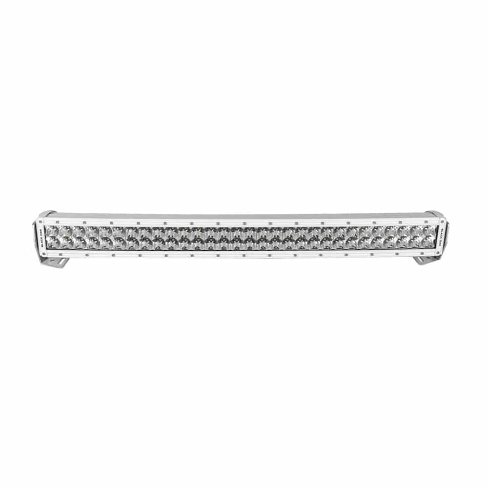 Black Oak 30" Marine Curved Double Row LED Light Bar - Spot Optics - White Housing - Pro Series 3.0 [30SCM-D5OS] - Twin Screws Marine Service