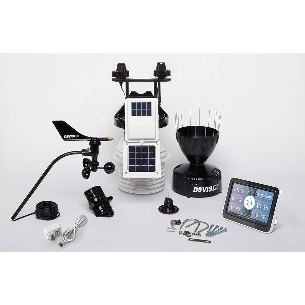 Davis Vantage Pro2 Wireless Weather Station w/WeatherLink Console, 24hr Fan Aspirated Radiation Shield, UV  Solar Sensors [6263] - Twin Screws Marine Service