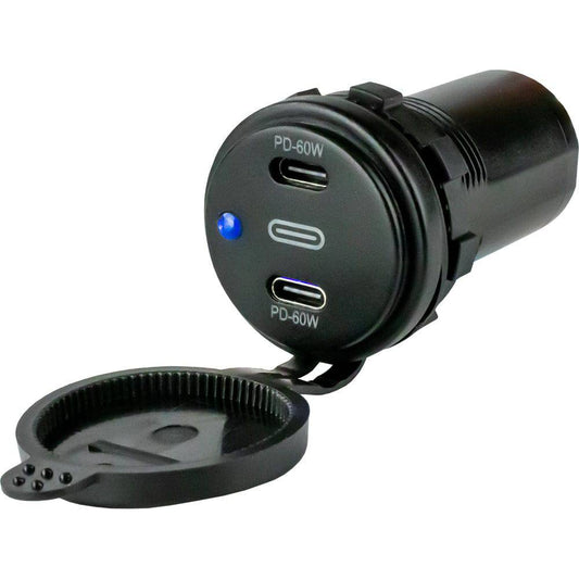 Sea-Dog Dual USB-C Power Socket [426522-1] - Twin Screws Marine Service