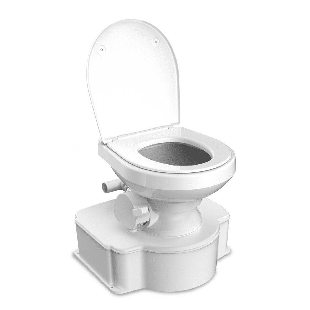 Dometic White M65 Marine Gravity Toilet - Standard Seat Size w/Foot Pedal [312070001] - Twin Screws Marine Service