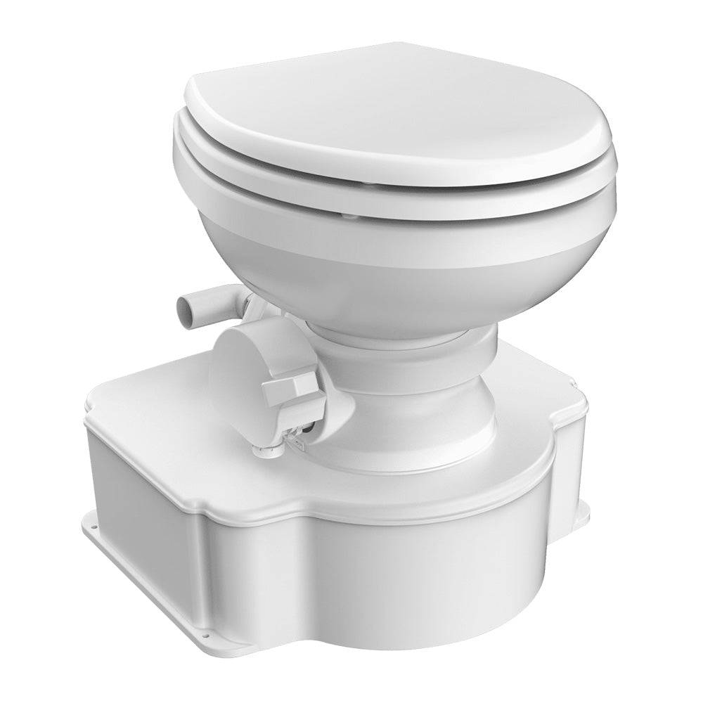 Dometic White M65 Marine Gravity Toilet - Elongated Seat Size w/Foot Pedal [312500001] - Twin Screws Marine Service