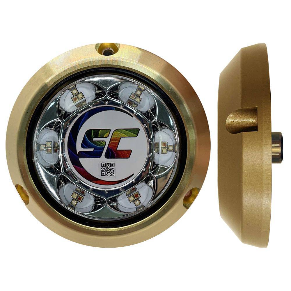 Shadow-Caster SC3 Series CC (Full Color Change) Bronze Surface Mount Underwater Light [SC3-CC-BZSM] - Twin Screws Marine Service