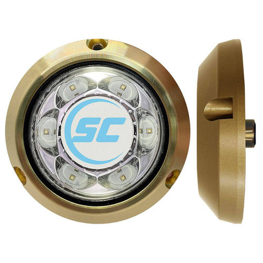 Shadow-Caster SC3 Series Great White Bronze Surface Mount Underwater Light [SC3-GW-BZSM] - Twin Screws Marine Service