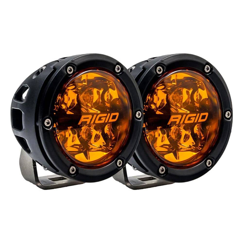 RIGID Industries 360 Series 4" Spot w/Amber Pro Lens - Pair [36123] - Twin Screws Marine Service