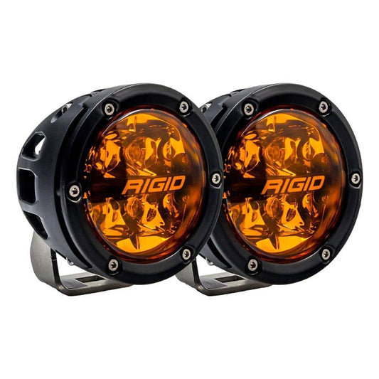RIGID Industries 360 Series 4" Spot w/Amber Pro Lens - Pair [36123] - Twin Screws Marine Service