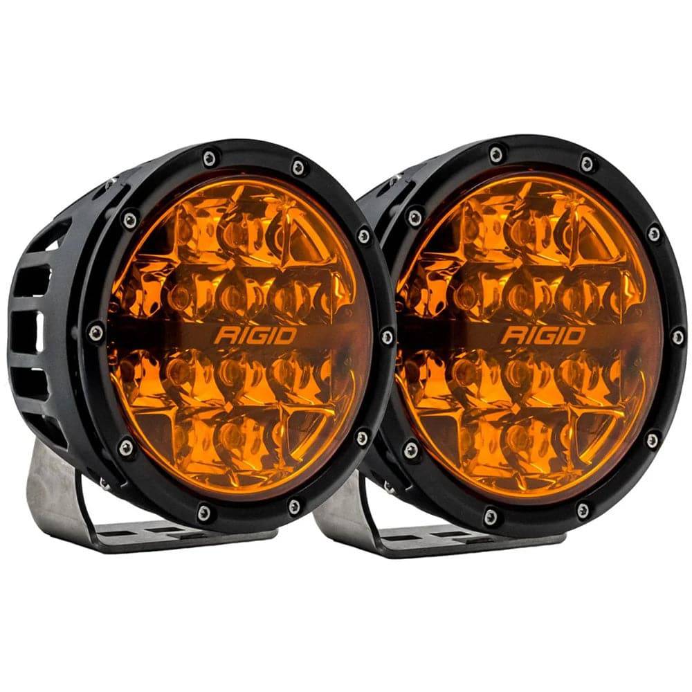 RIGID Industries 360 Series 6" Spot w/Amber Pro Lens - Pair [36210] - Twin Screws Marine Service