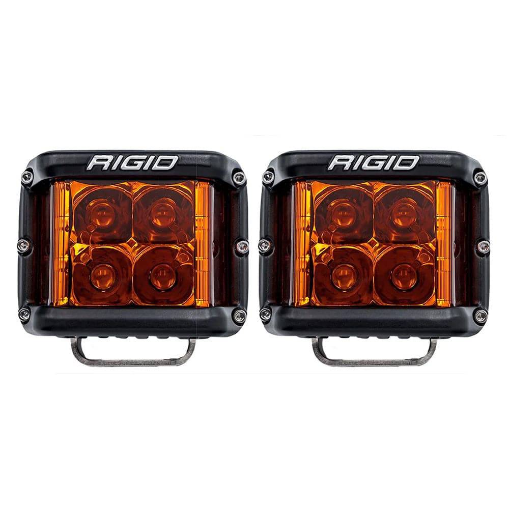 RIGID Industries D-SS Spot w/Amber Pro Lens - Pair [262214] - Twin Screws Marine Service