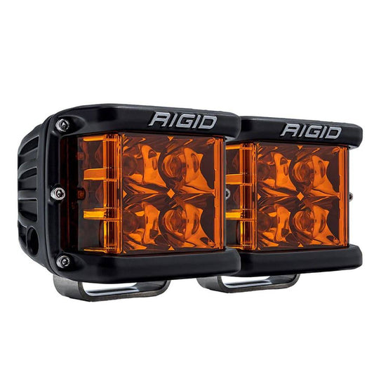 RIGID Industries D-SS Spot w/Amber Pro Lens - Pair [262214] - Twin Screws Marine Service