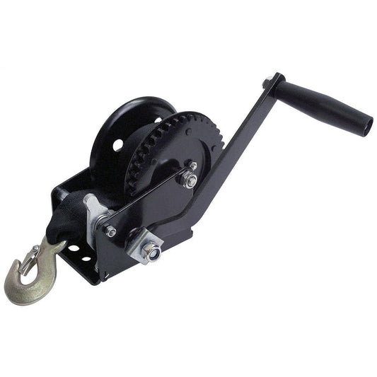 Attwood 1200 lb Single Drive Winch - 2" x 20 Nylon Strap [11149-4] - Twin Screws Marine Service