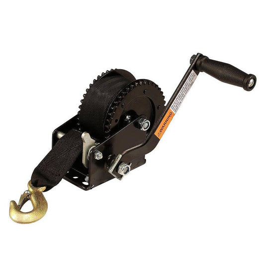 Attwood 2000 lb Dual Drive Winch - 2" x 20 Nylon Strap [11195-4] - Twin Screws Marine Service