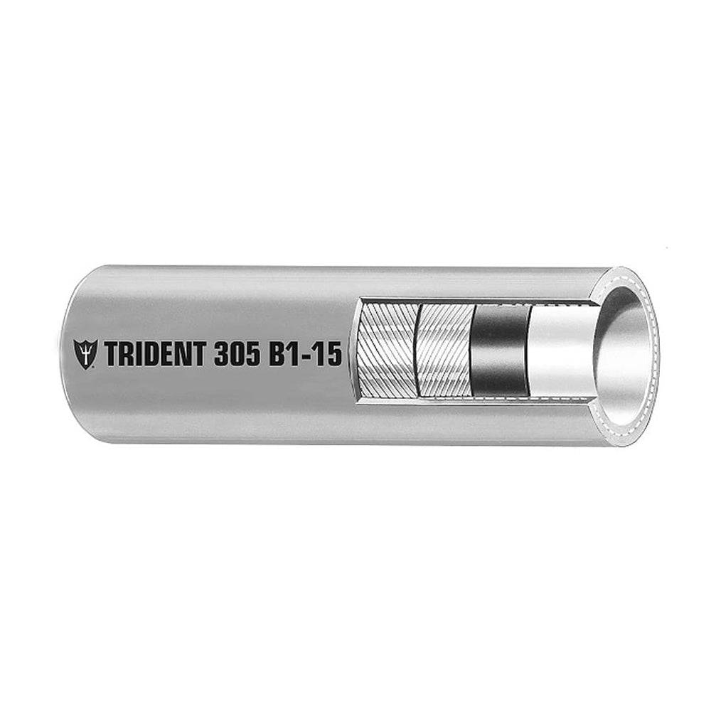 Trident Marine 3/8" x 50 Boxed Barrier Lined B1-15 EPA Compliant Outboard Fuel Line Hose - Gray [305-0386] - Twin Screws Marine Service