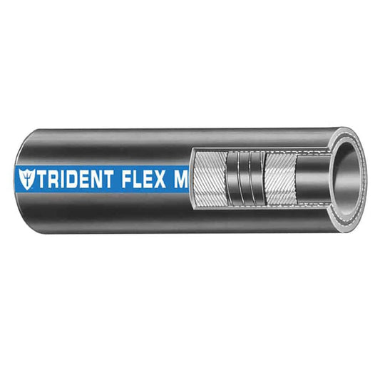 Trident Marine 1-1/2" x 50 Coil Flex Marine Wet Exhaust  Water Hose - Black [250-1126] - Twin Screws Marine Service