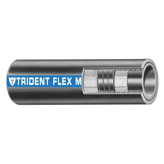 Trident Marine 3/4" x 50 Coil Flex Marine Wet Exhaust  Water Hose - Black [100-0346] - Twin Screws Marine Service
