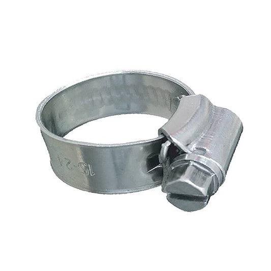 Trident Marine 316 SS Non-Perforated Worm Gear Hose Clamp - 3/8" Band - (1-1/16"  1-1/2") Clamping Range - 10-Pack - SAE Size 16 [705-1001] - Twin Screws Marine Service