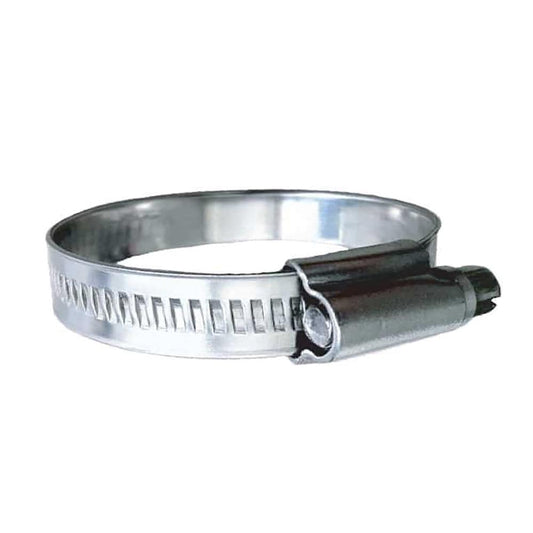 Trident Marine 316 SS Non-Perforated Worm Gear Hose Clamp - 15/32" Band - (1-1/4"  1-3/4") Clamping Range - 10-Pack - SAE Size 20 [710-1141] - Twin Screws Marine Service