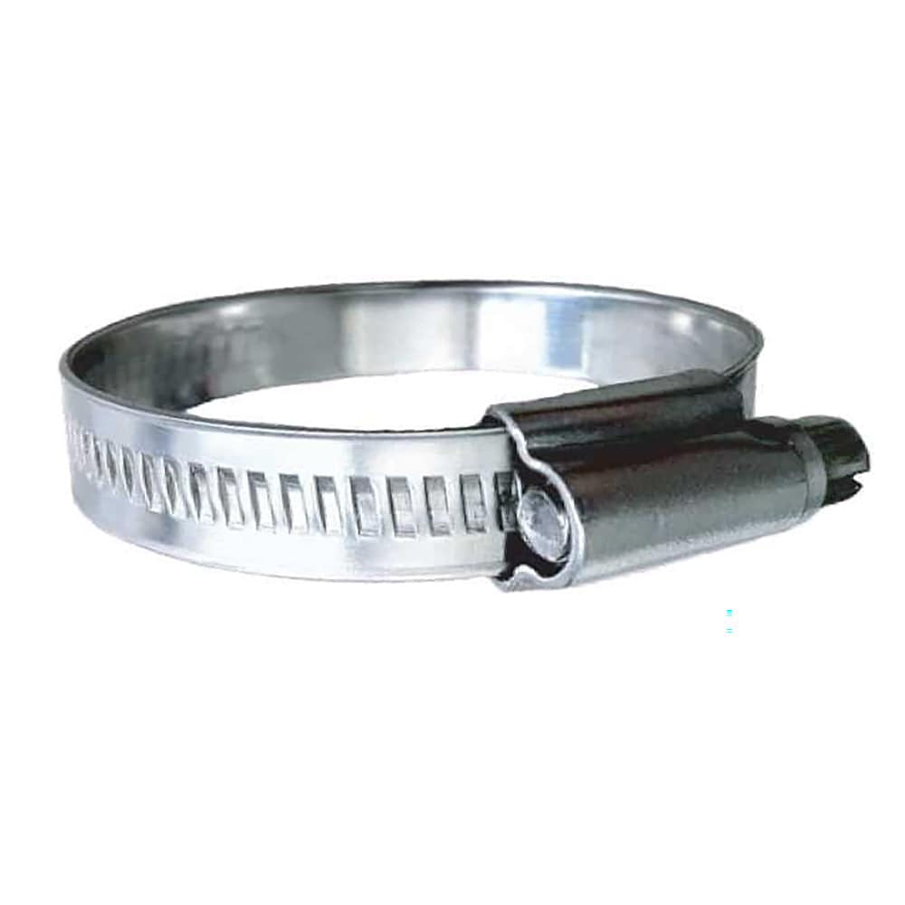 Trident Marine 316 SS Non-Perforated Worm Gear Hose Clamp - 3/8" Band - (1-1/2" - 2") Clamping Range - 10-Pack - SAE Size 24 [710-1381] - Twin Screws Marine Service