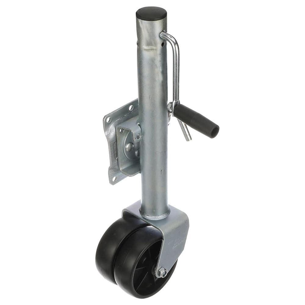 Attwood Fold-Up Trailer Jack - 1500 lb Capacity - Dual Wheel [11126-4] - Twin Screws Marine Service