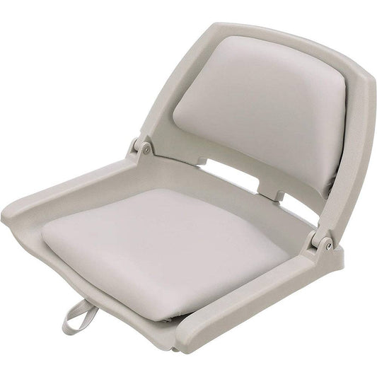 Attwood Swivl-Eze Padded Flip Seat - Grey [98391GY] - Twin Screws Marine Service