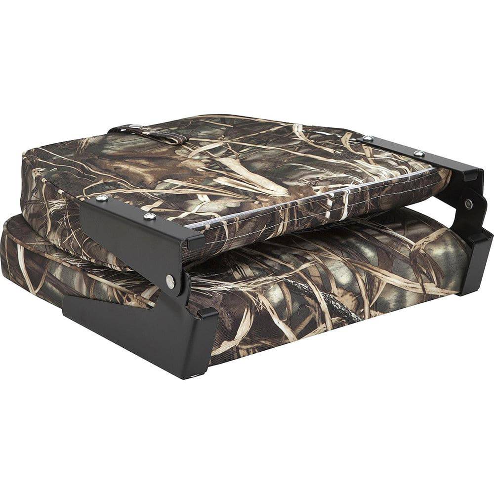 Attwood Swivl-Eze Low Back Padded Flip Seat - Camo [98395CAMO] - Twin Screws Marine Service