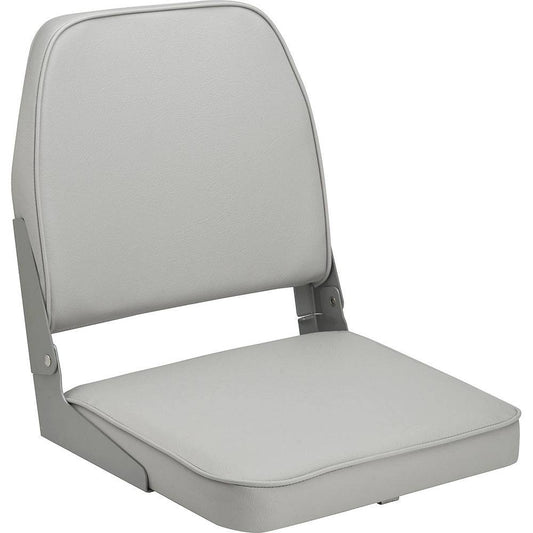 Attwood Swivl-Eze Low Back Padded Flip Seat - Grey [98395GY] - Twin Screws Marine Service