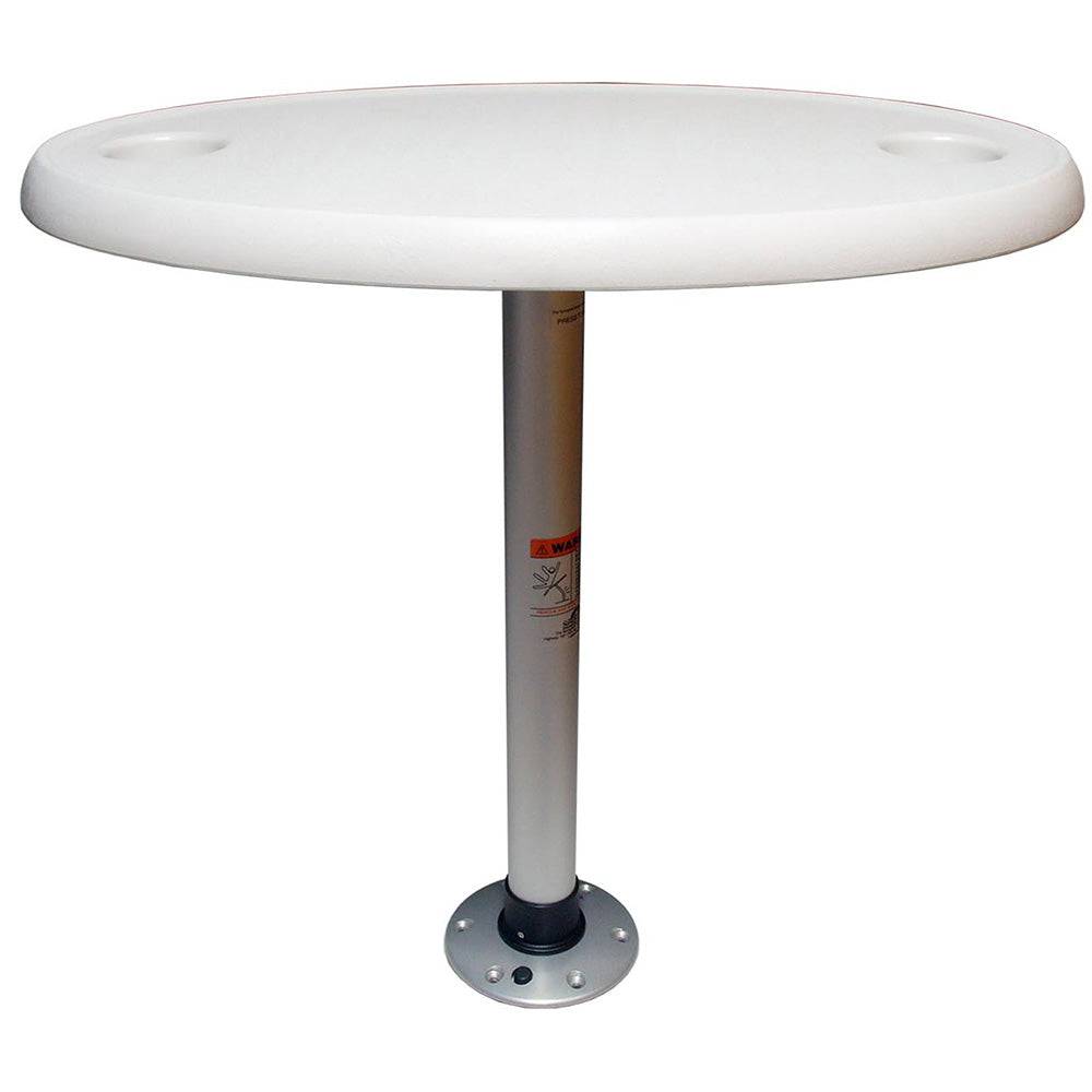 Springfield White Oval Table Package - 18" x 30" Threadlock [1690106] - Twin Screws Marine Service