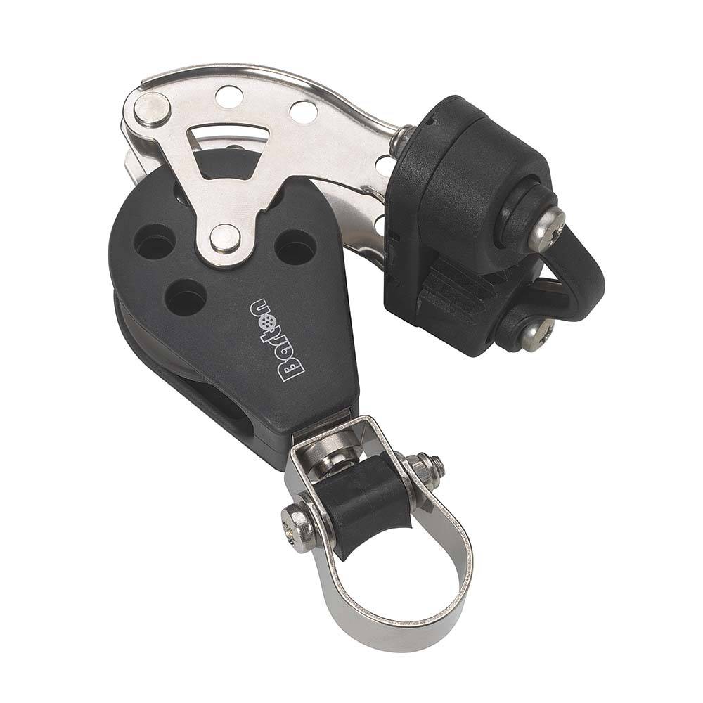 Barton Marine Size 3 Stanchion Lead Block - Single w/Becket  Cam Cleat [N03591] - Twin Screws Marine Service