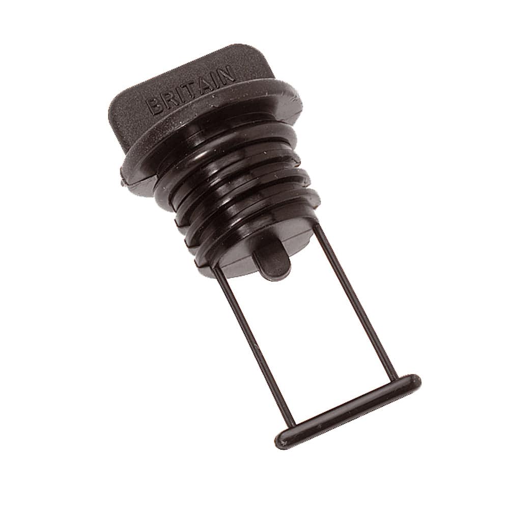 Barton Marine Drain Plug - Black 15mm (19/32") [42357] - Twin Screws Marine Service