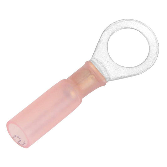 Pacer 22-18 AWG Heat Shrink Ring Terminal - 5/16" Stud Size - 100 Pack [TE18-56R-100] - Twin Screws Marine Service