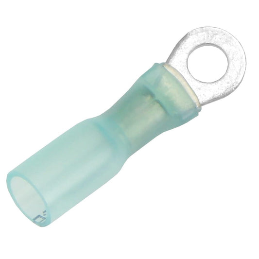 Pacer 16-14 AWG Heat Shrink Ring Terminal - #8 Stud Size - 25 Pack [TE14-8R-25] - Twin Screws Marine Service