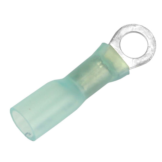 Pacer 16-14 AWG Heat Shrink Ring Terminal - #10 Stud Size - 25 Pack [TE14-10R-25] - Twin Screws Marine Service