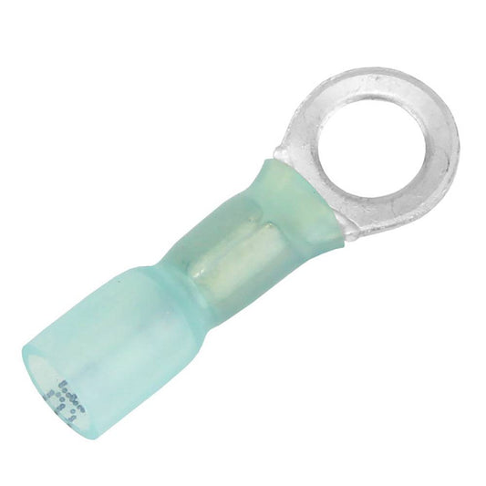 Pacer 16-14 AWG Heat Shrink Ring Terminal - 1/4" Stud Size - 100 Pack [TE14-14R-100] - Twin Screws Marine Service