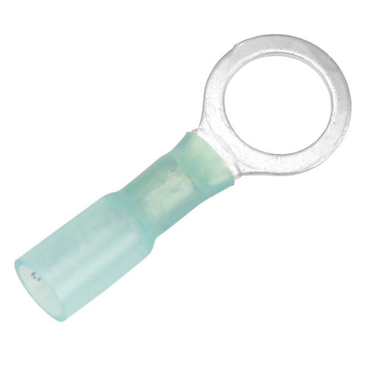 Pacer 16-14 AWG Heat Shrink Ring Terminal - 3/8" Stud Size - 25 Pack [TE14-38R-25] - Twin Screws Marine Service