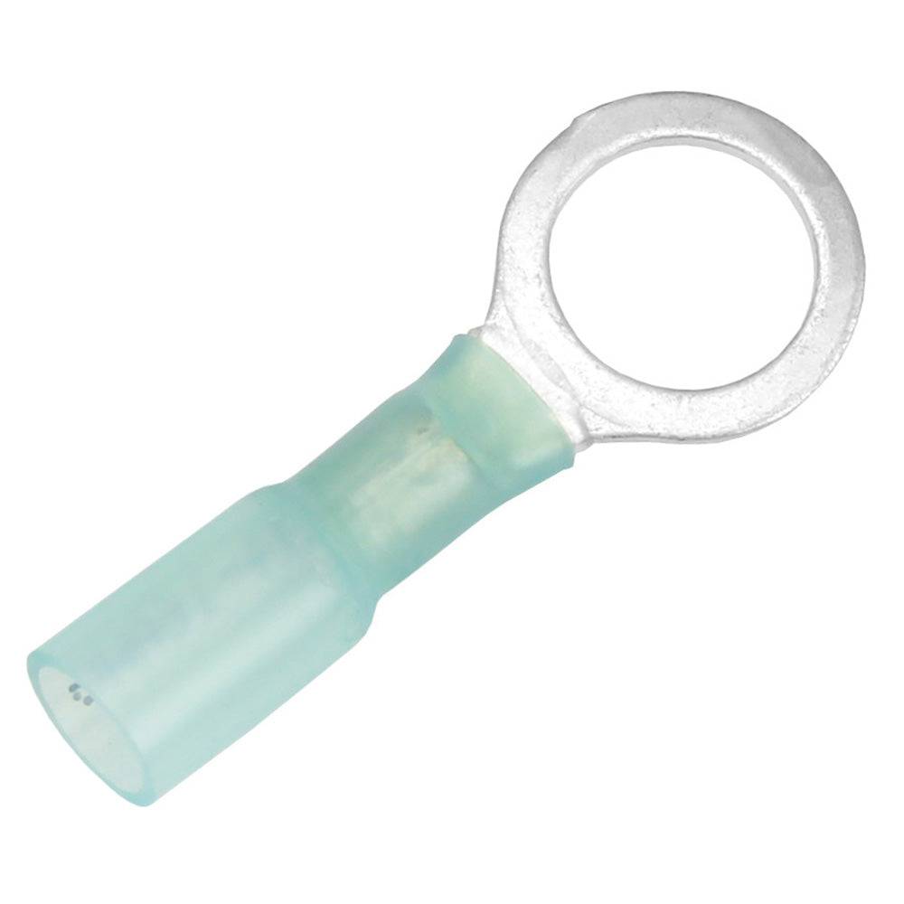 Pacer 16-14 AWG Heat Shrink Ring Terminal - 3/8" Stud Size - 100 Pack [TE14-38R-100] - Twin Screws Marine Service