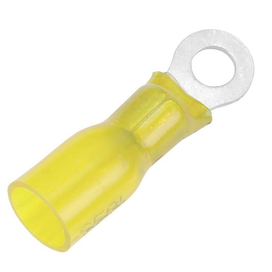 Pacer 12-10 AWG Heat Shrink Ring Terminal - #8 Stud Size - 3 Pack [TE10-8R-3] - Twin Screws Marine Service