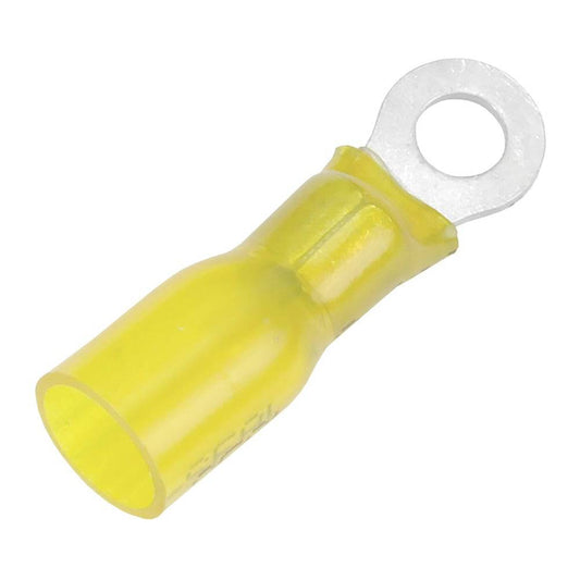 Pacer 12-10 AWG Heat Shrink Ring Terminal - #8 Stud Size - 25 Pack [TE10-8R-25] - Twin Screws Marine Service