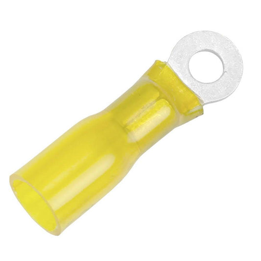 Pacer 12-10 AWG Heat Shrink Ring Terminal - #10 Stud Size - 100 Pack [TE10-10R-100] - Twin Screws Marine Service