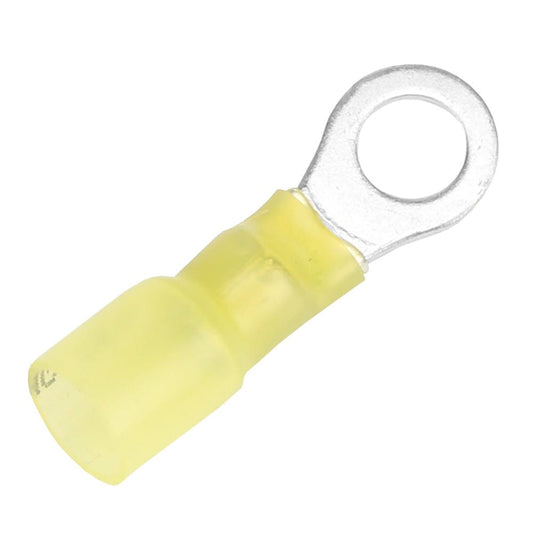 Pacer 12-10 AWG Heat Shrink Ring Terminal - 1/4" Stud Size - 25 Pack [TE10-14R-25] - Twin Screws Marine Service