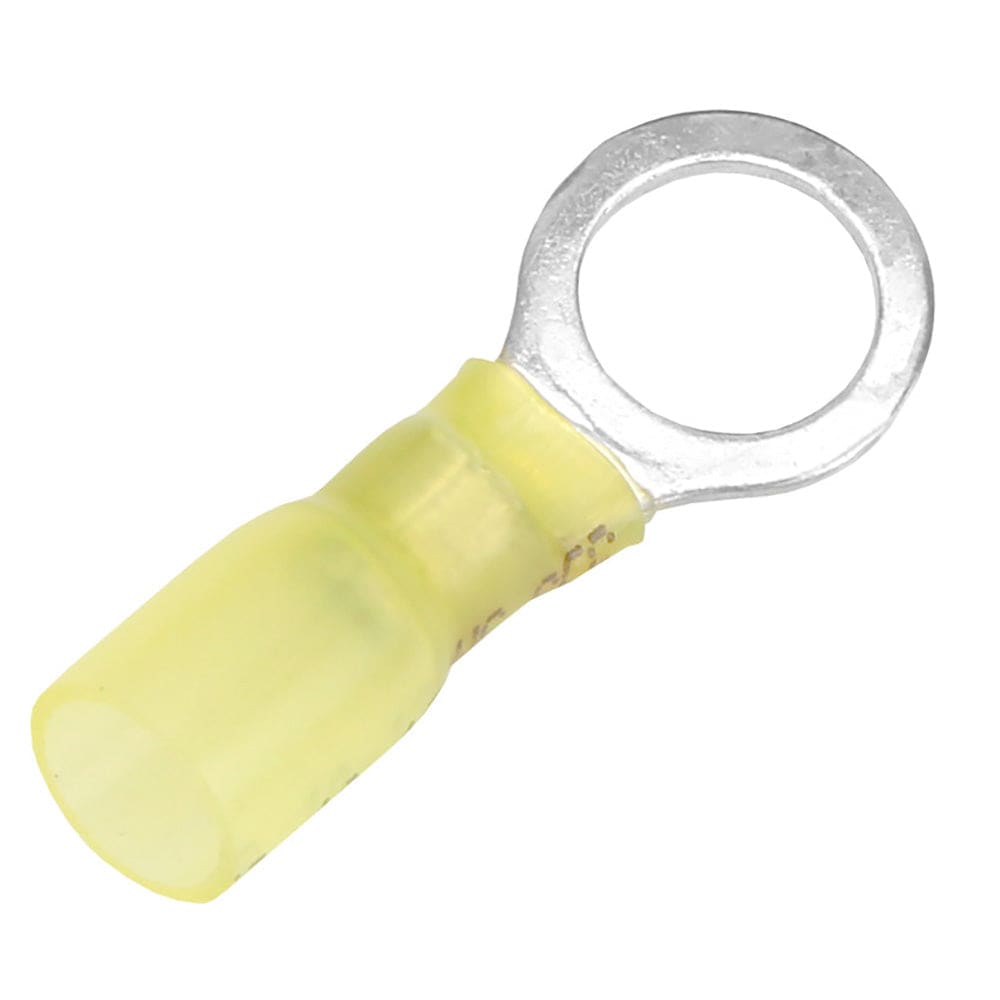 Pacer 12-10 AWG Heat Shrink Ring Terminal - 3/8" Stud Size - 25 Pack [TE10-38R-25] - Twin Screws Marine Service