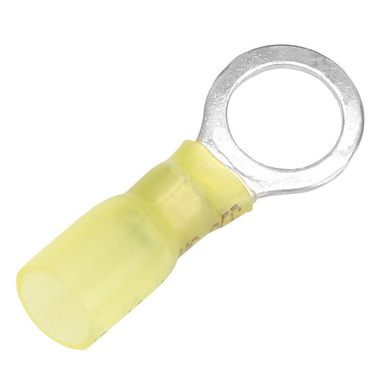Pacer 12-10 AWG Heat Shrink Ring Terminal - 3/8" Stud Size - 100 Pack [TE10-38R-100] - Twin Screws Marine Service