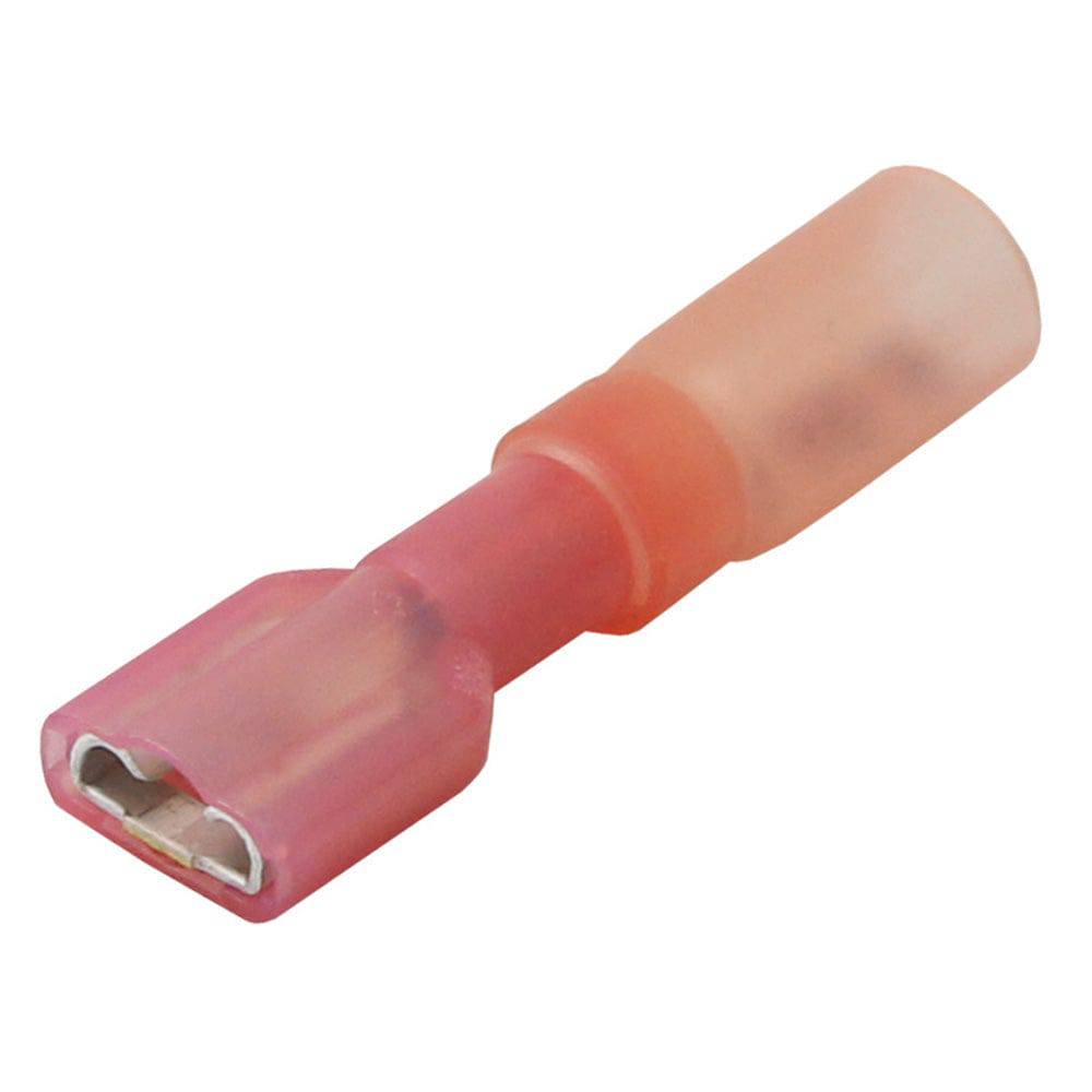Pacer 22-18 AWG Heat Shrink Female Disconnect - 25 Pack [TDE18-250FI-25] - Twin Screws Marine Service