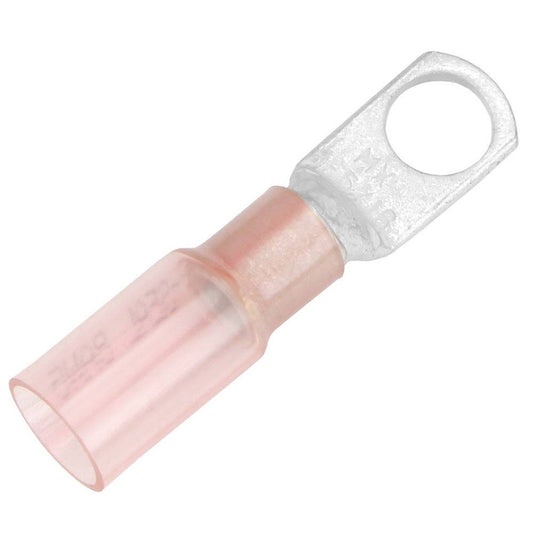 Pacer 8 AWG Heat Shrink Ring Terminal - 5/16" Stud Size - 25 Pack [TE8-56R-25] - Twin Screws Marine Service