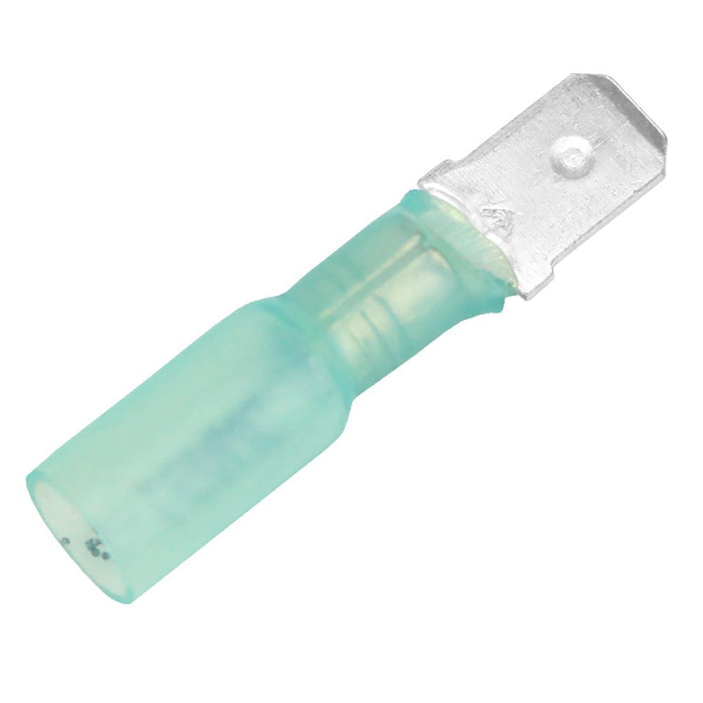 Pacer 16-14 AWG Heat Shrink Male Disconnect - 100 Pack [TDE14-250M-100] - Twin Screws Marine Service