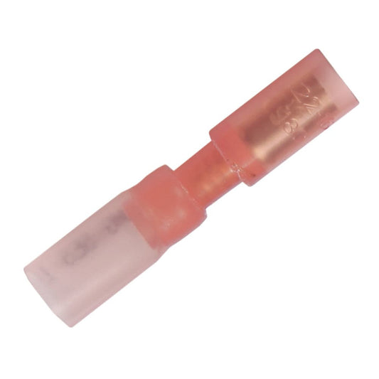 Pacer 22-18 AWG Heat Shrink Female Bullet Terminal - 100 Pack [TBRE18-156-100] - Twin Screws Marine Service