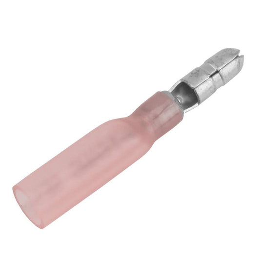 Pacer 22-18 AWG Heat Shrink Male Bullet Terminal - 100 Pack [TBPE18-156-100] - Twin Screws Marine Service