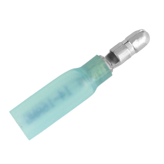 Pacer 16-14 AWG Heat Shrink Male Bullet Terminal - 100 Pack [TBPE14-156-100] - Twin Screws Marine Service