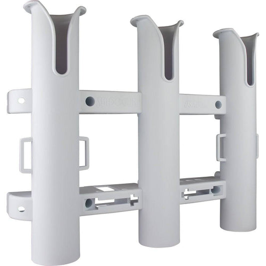 Sea-Dog Triple Threat Three Pole Rod Holder - White [325032-1] - Twin Screws Marine Service