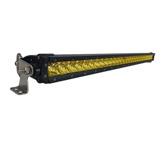 Black Oak 30" Yellow Lens Single Row LED Light Bar - Combo Optics - Black Housing - Pro Series 3.0 [30Y-S5OS] - Twin Screws Marine Service