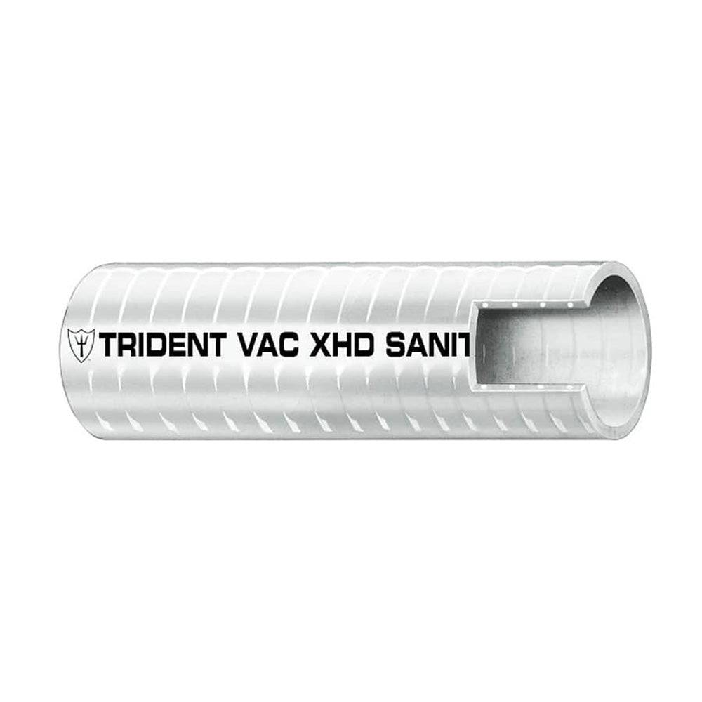 Trident Marine 1" VAC XHD Sanitation Hose - Hard PVC Helix - White - Sold by the Foot [148-1006-FT] - Twin Screws Marine Service