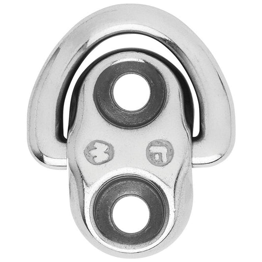 Wichard Folding Pad Eye - 6mm Diameter (15/64") - 2 Fixed Holes [6684] - Twin Screws Marine Service
