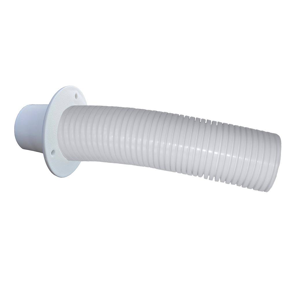 Trident Marine 10 White Stern Flex Hose w/Transom Flange [TFK-10W] - Twin Screws Marine Service